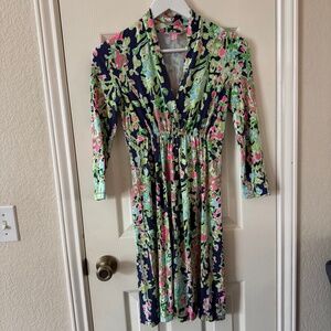 Lilly Pulitzer Dress Southern Charm Alexandra  | Size XS | Bright Floral Print